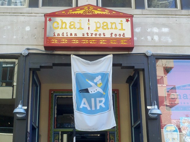 The staff t-shirts say "Namaste Y'all."