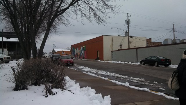 Same, same when you go 'round the corner to look.