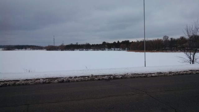 The lake, well lakes don't move much, so it was right there. Longyear Lake. My mother spoke fondly, though not often, of playing for hours in the water there.
