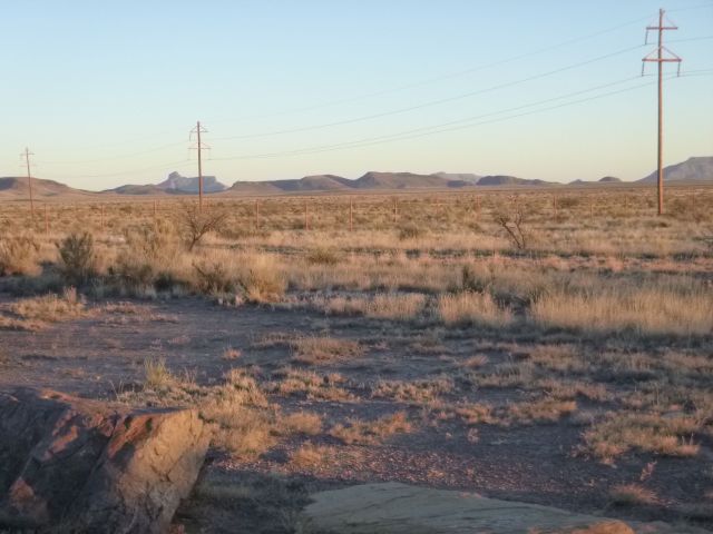 The low angle of the sun and fading light made for a lovely drive back to Alpine.
