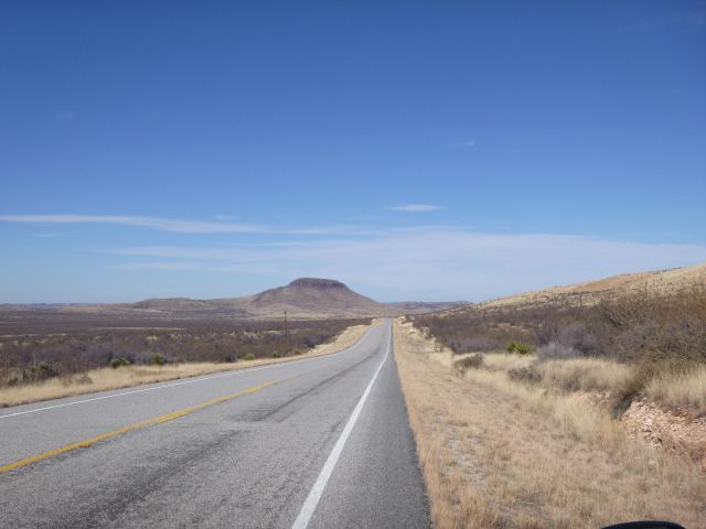 Nice open road with great scenery.