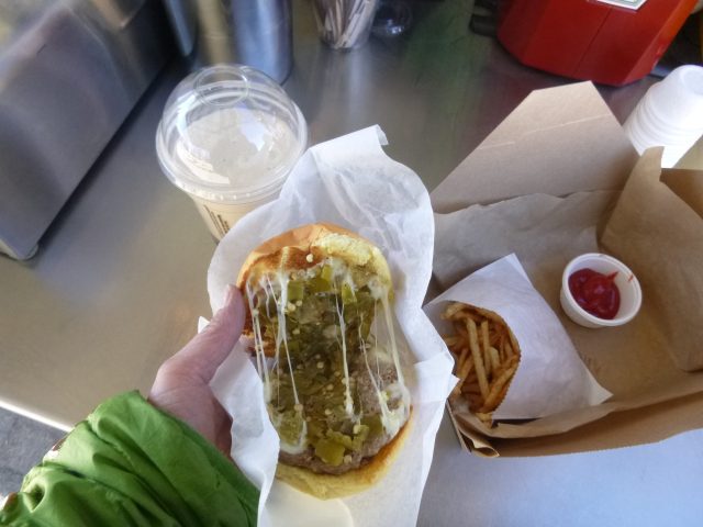 Cute little crispy fries, a coffee milkshake. What's not to like?