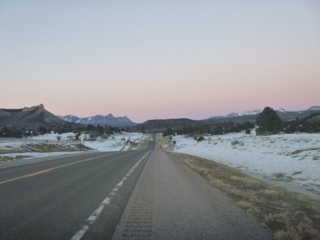 We reached Cortez not long after this pretty sunset.