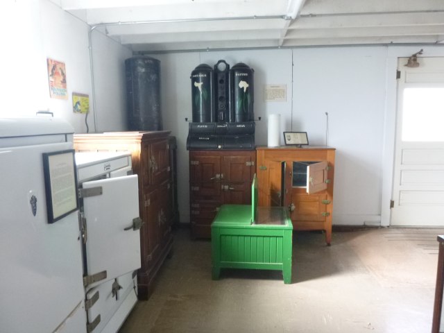 Early ice boxes . . .